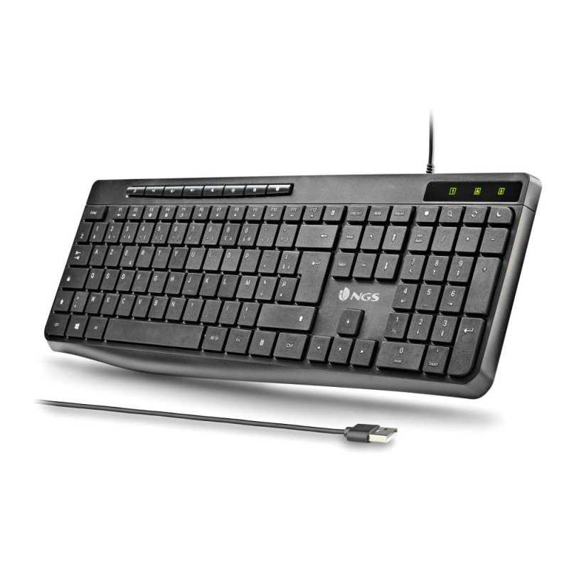 Clavier Filaire SPECTRA Français AZERTY - NGS Ultra-Mince et Silencieux avec Connexion USB-A — NGS · Smarty Paris 18e